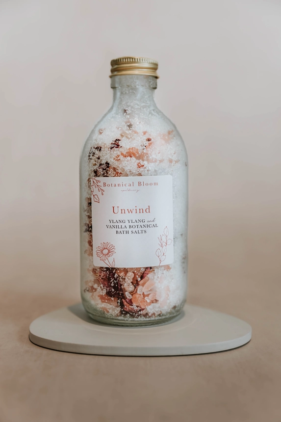Unwind Bath Salts - Ylang Ylang and Vanilla