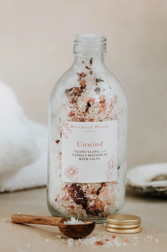 Unwind Bath Salts - Ylang Ylang and Vanilla