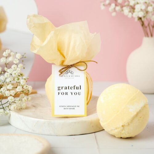 Lemon Meringue Pie Gratitude Bath Bomb
