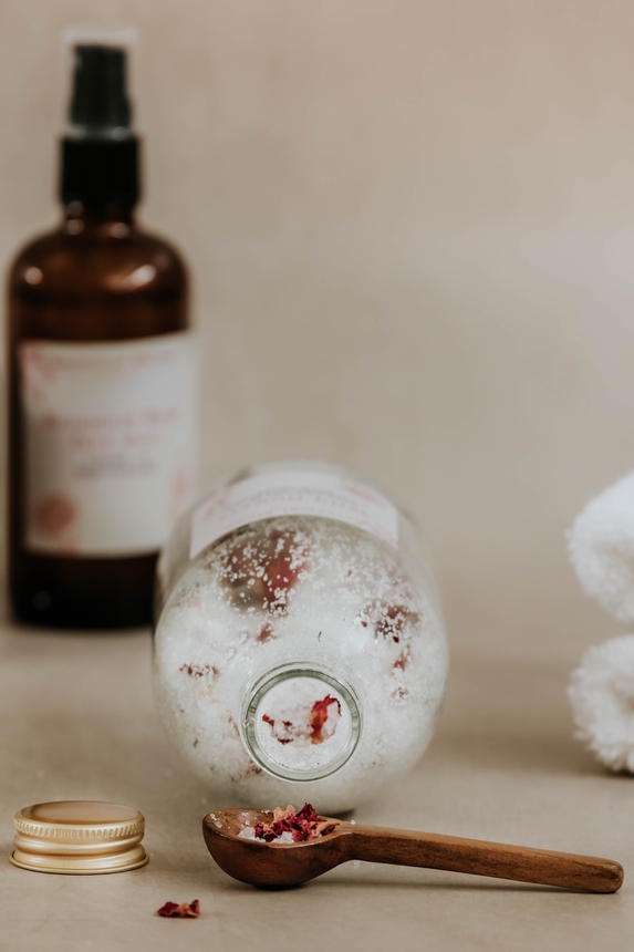 Wildflowers Bath Salts on side Wildflowers Bath Salts